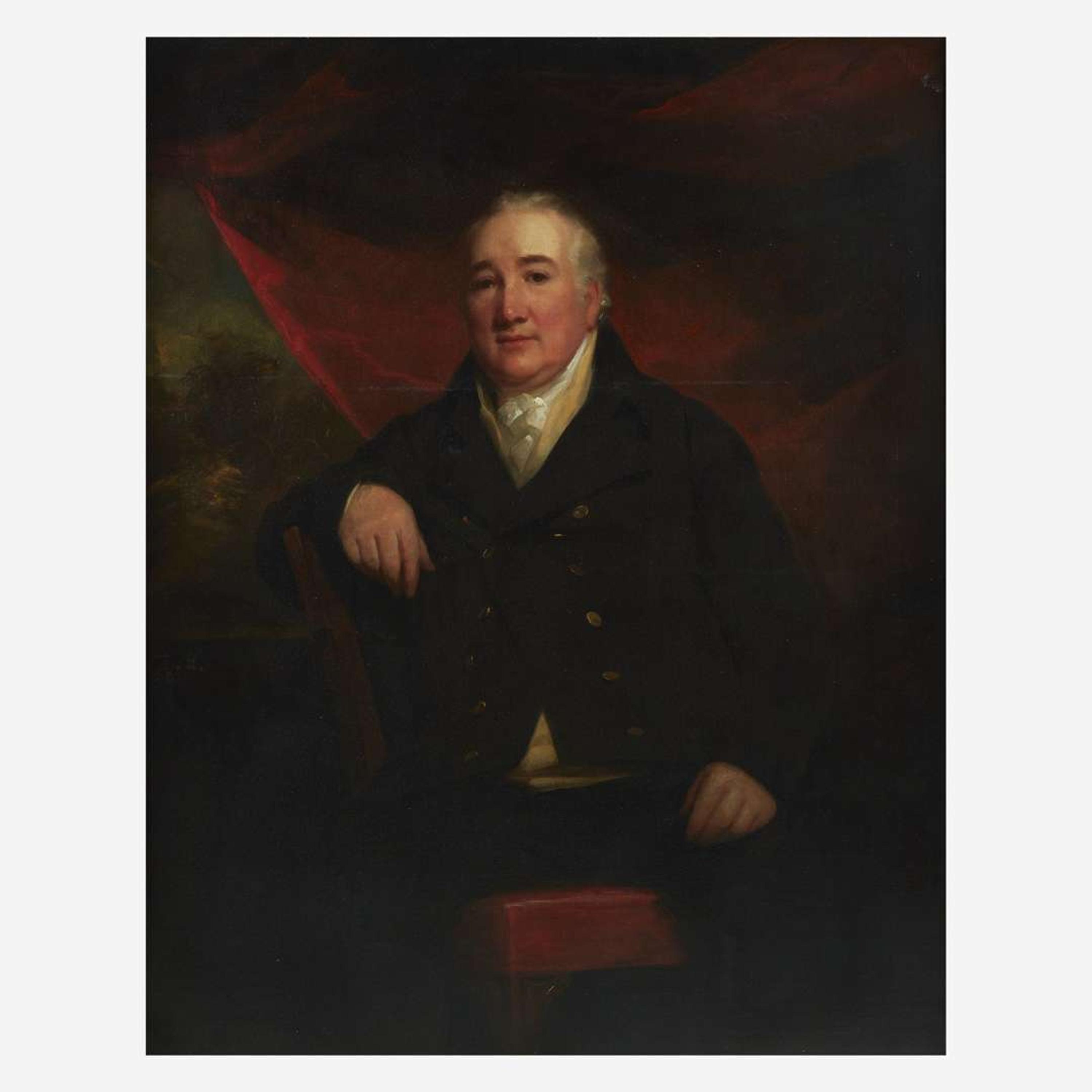 Sir Henry Raeburn (British, 1756–1823) Portrait of Mr. William Ferguson of Raith, Three-Quarter Length