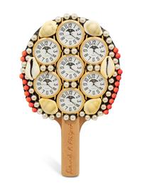 Tick Tock Clock Ping Pong Paddle