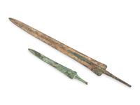 Two Luristan Bronze Spearheads