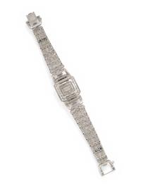 PLATINUM AND DIAMOND BRACELET