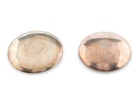 Pair of Silver Overlay Jars