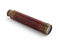 A Brass Mounted Walnut Telescope