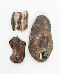 A Group of Four Mineral Specimens Length of longest 3 1/2 inches.
