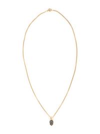 DAVID YURMAN, BLACK DIAMOND, RUBY, AND YELLOW GOLD 'MEMENTO MORI' SKULL PENDANT NECKLACE
