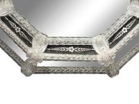 A Venetian Etched Glass Mirror