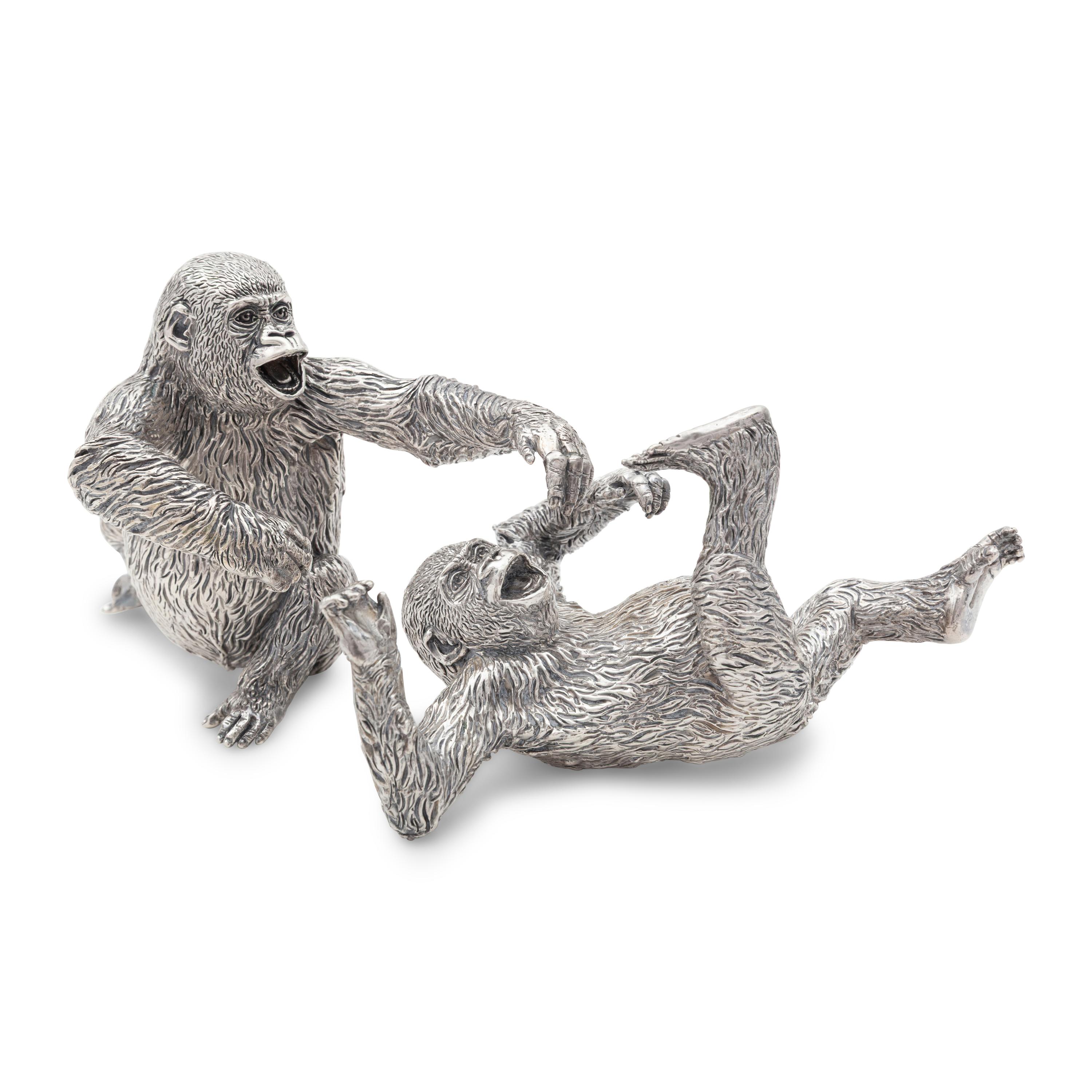 Patrick Mavros (London and Harare, Zimbabwe, Est. 1978) — A Pair of Adolescent Gorillas at Play, 2001