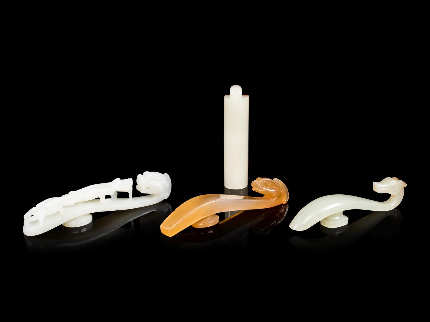 Four Chinese Jade and Agate Articles