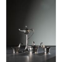 Four Kayserzinn Jugendstil Pewter Wares