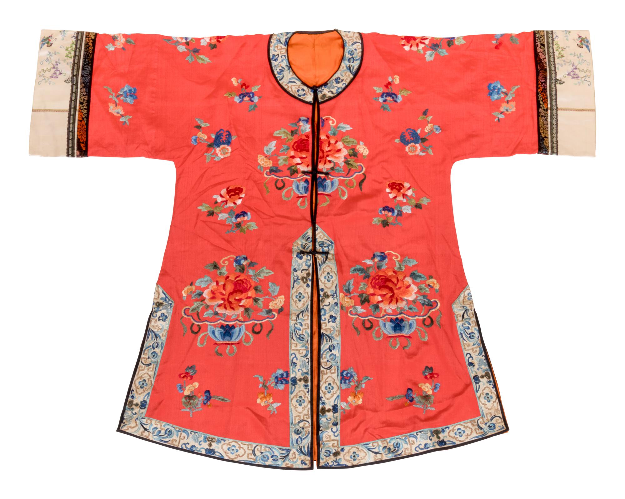 Two Chinese Silk Lady's Robes