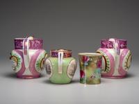 Three English Lustreware Glazed Pitchers