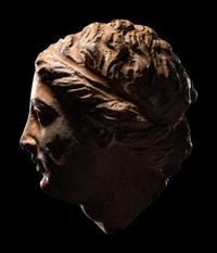 A Greek Terracotta Female Head