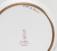 A Royal Doulton Parcel Gilt Porcelain Fish Service