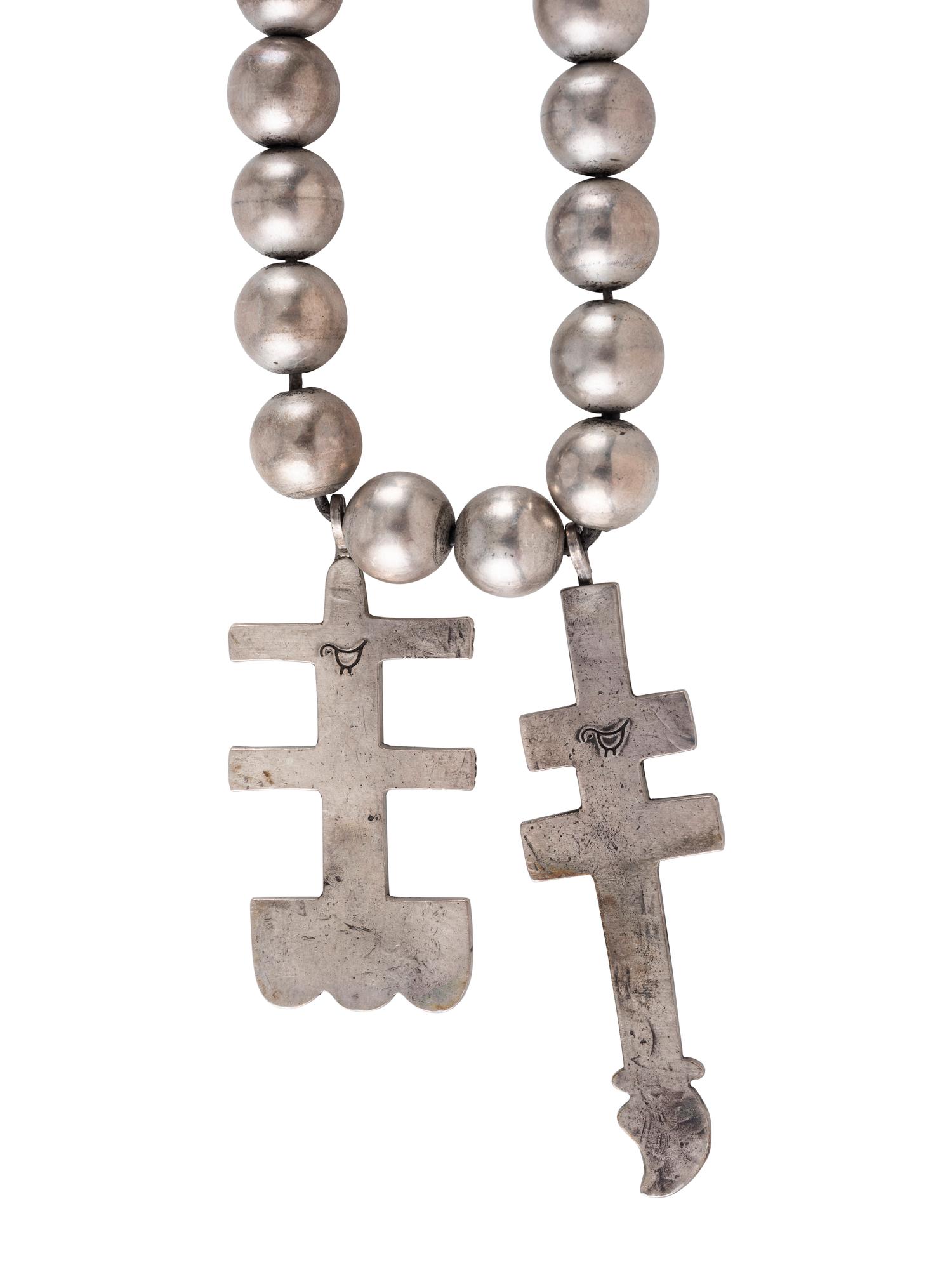 Single-strand Double Cross Necklace