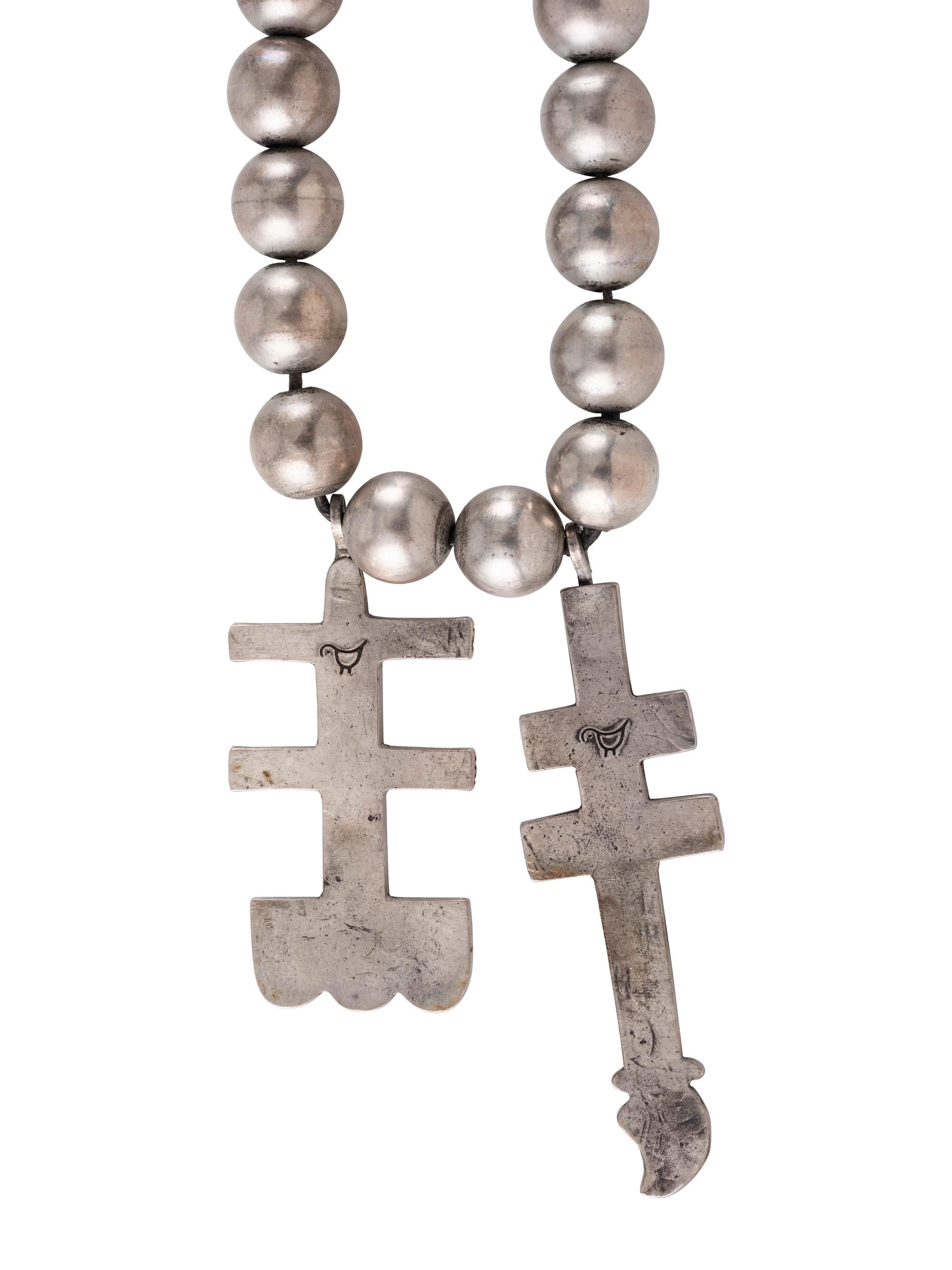 Single-strand Double Cross Necklace