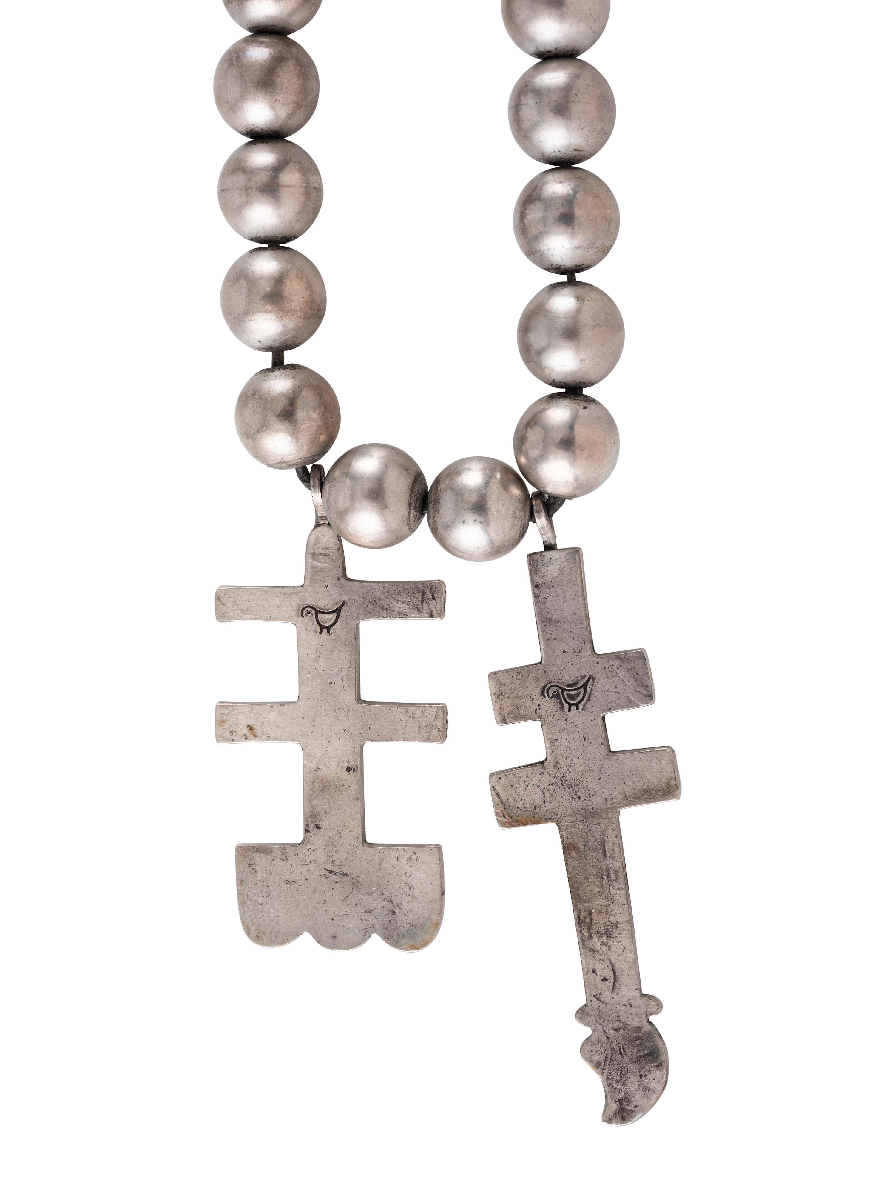 Single-strand Double Cross Necklace