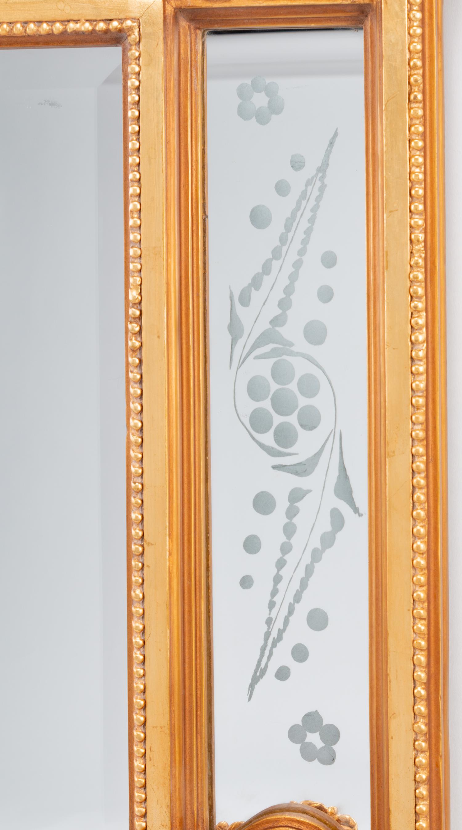 A Pair of Louis XVI Style Gilded Mirrors
