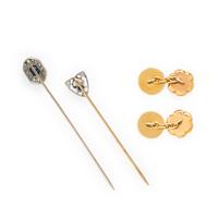 Multigem Stick Pins and Cufflinks