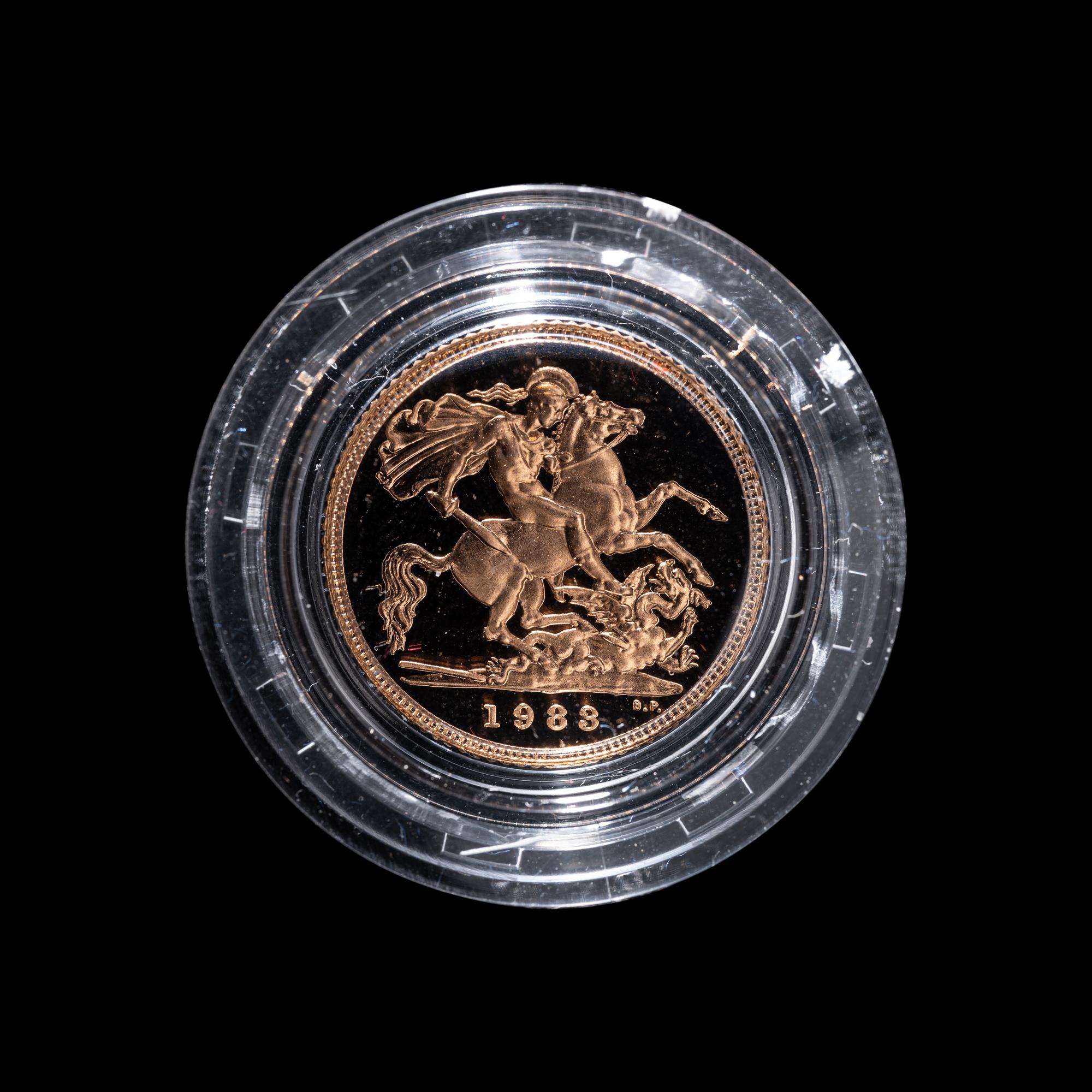 [GREAT BRITAIN] 1983 Gold Half-Sovereign Proof