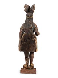 An American Carved and Painted Pine Tobacco Store Figure