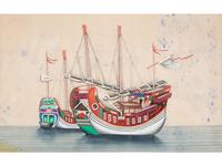 A Set of Seven Chinese Export Pith Paintings