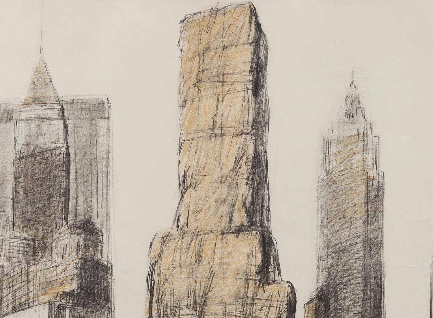 Lower Manhattan Packed Building, 20 Exchange Place, Project for New York, 1973