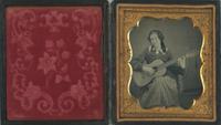 [Daguerreotype] Woman with Guitar