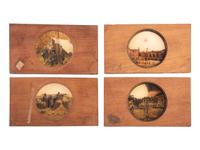[CIVIL WAR - MAGIC LANTERN SLIDES]. A collection of 100+ assorted glass slides mostly featuring Civil War photographs, including:
