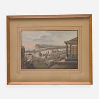 A group of three Chinese export paintings depicting scenes from the production of tea 製茶圖三幅 19th century ????