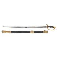 Fine Clauberg US Model 1850 Foot Officers Sword Retailed by JCF Deecken of New York