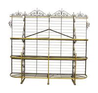 A French Monumental Iron and Brass Bakers Rack — 19th/20th Century