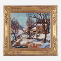 Fern Isabel Coppedge (American, 1883–1951) Lumberville House in Winter