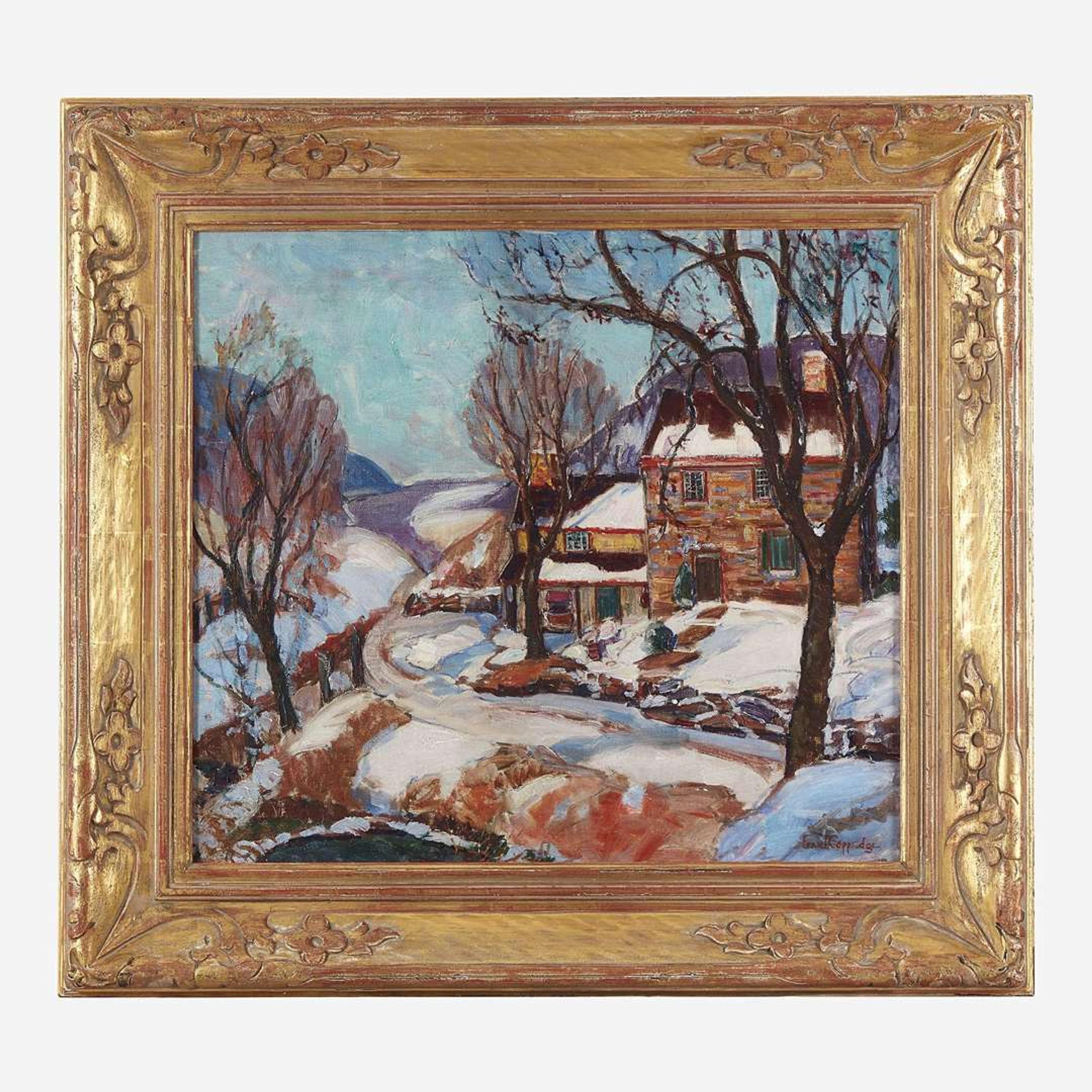 Fern Isabel Coppedge (American, 1883–1951) Lumberville House in Winter