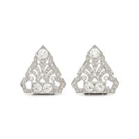 ART DECO, DIAMOND CONVERTIBLE DRESS CLIPS