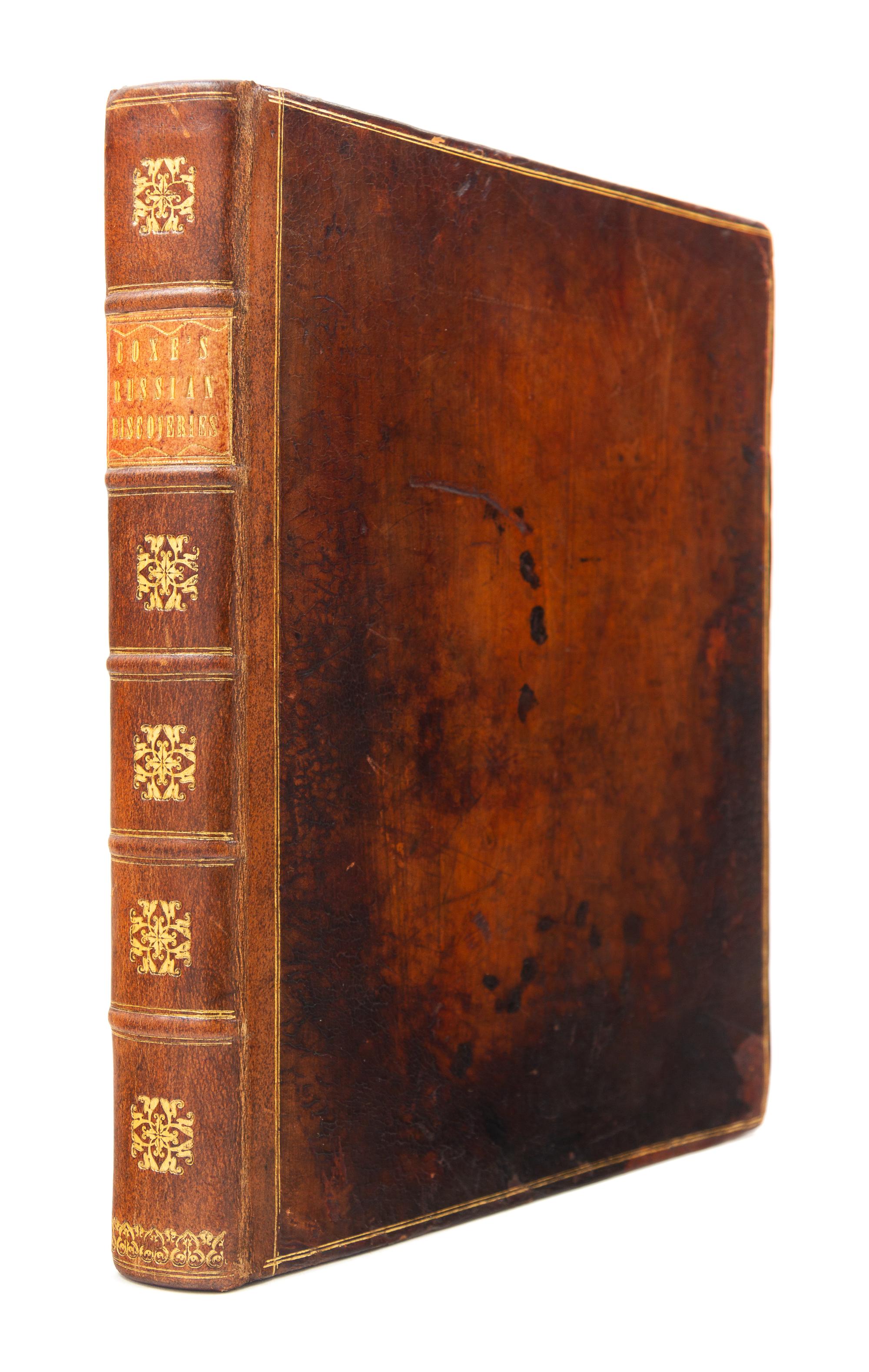COXE, William (1747-1828). Account of the Russian Discoveries between Asia and America. London, 1780. FIRST EDITION.