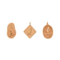 COLLECTION OF YELLOW GOLD CHARMS