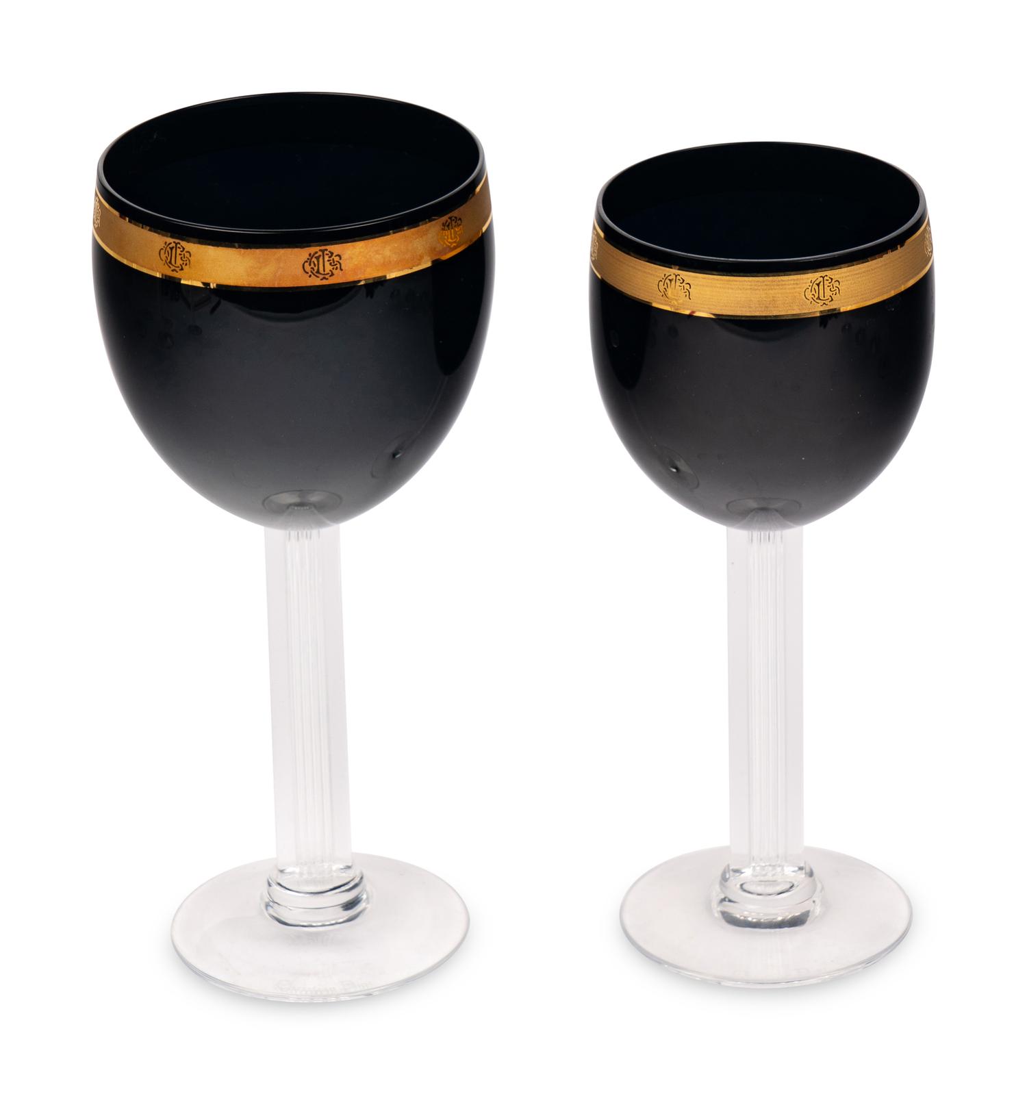 A Christian Dior Stemware Service