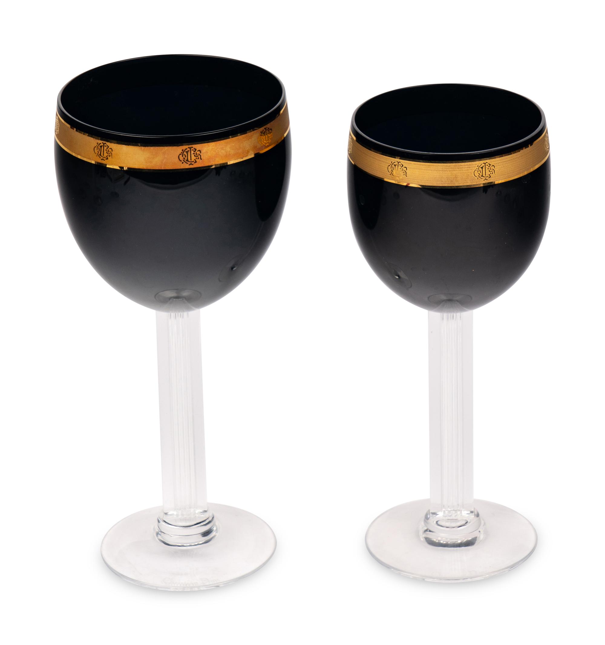 A Christian Dior Stemware Service