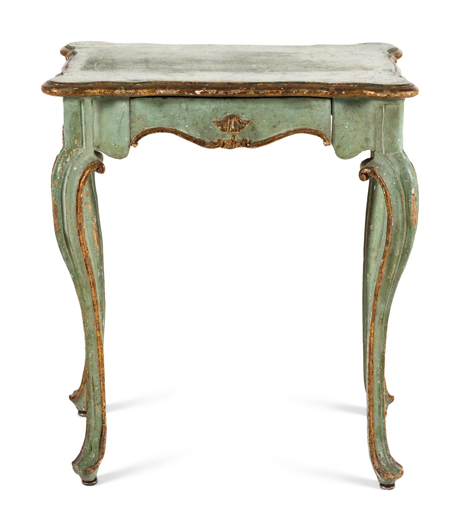 A Venetian Style Painted Side Table