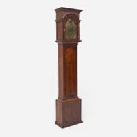 A Queen Anne carved mahogany tall case clock Aaron Miller (died c. 1779), Elizabeth Town, New Jersey, circa 1750-1760