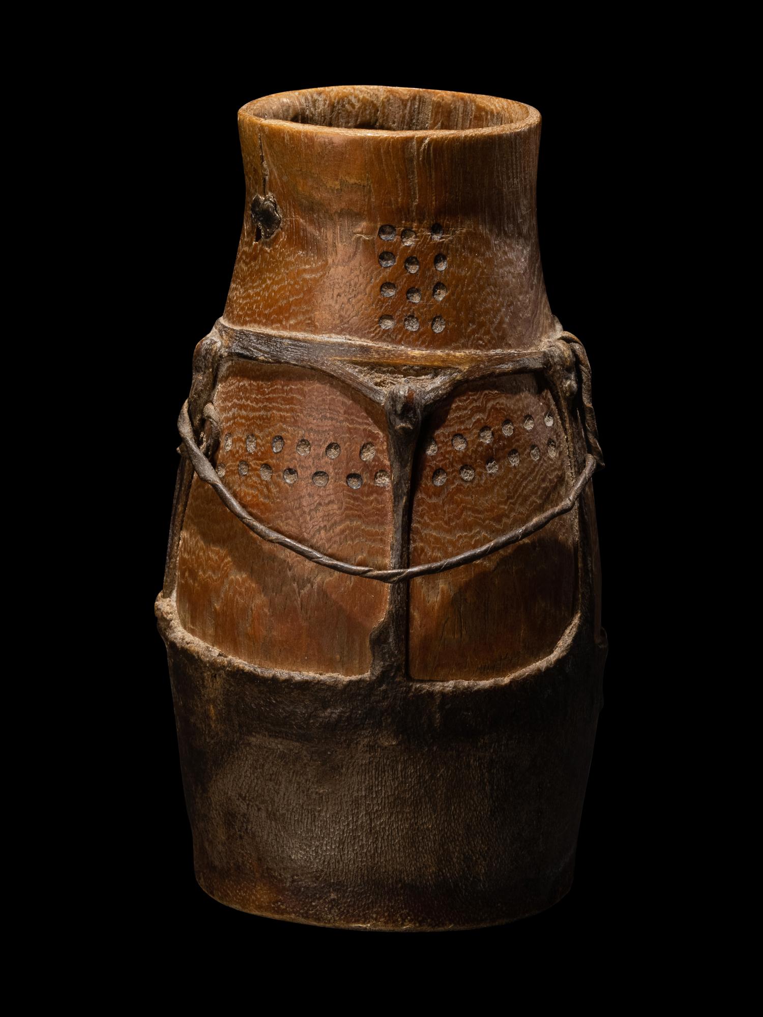A Turkana Wood and Hide Eburi