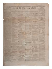 [CIVIL WAR]. 4 war-date newspapers, incl. capture of Fort Sumter and Lee's surrender at Appomattox.