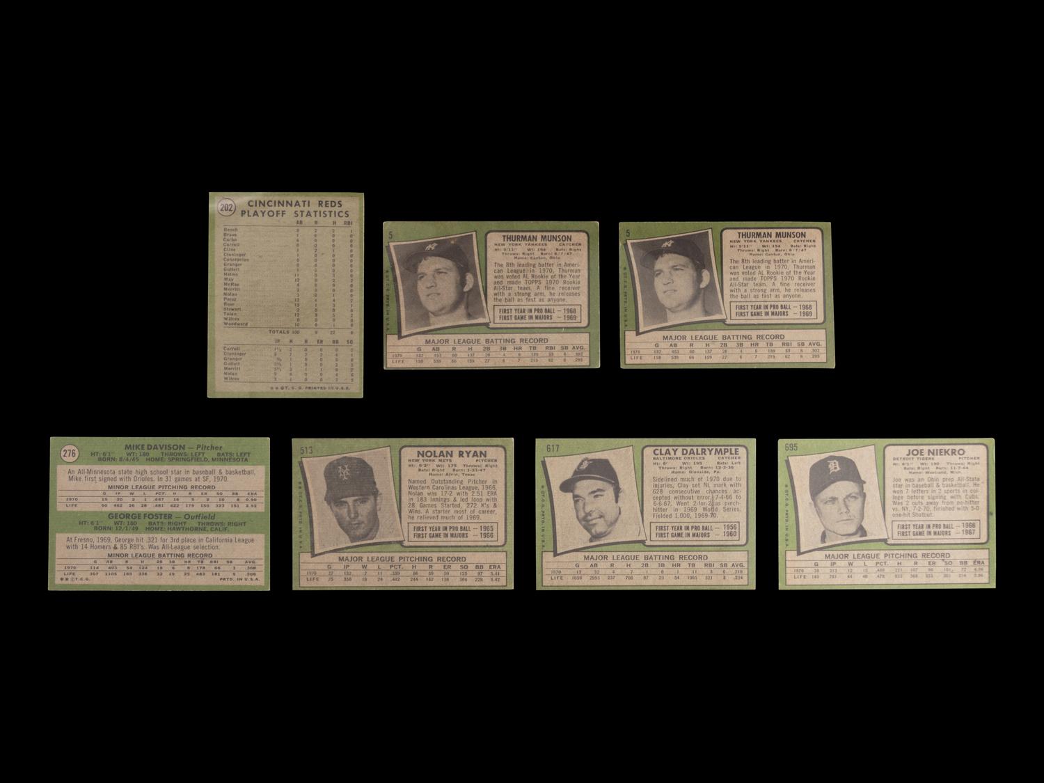 A Group of 28 1971 Topps Baseball Cards Featuring Multiple Hall of Famers and Notables (Including Roberto Clemente and Reggie Jackson),