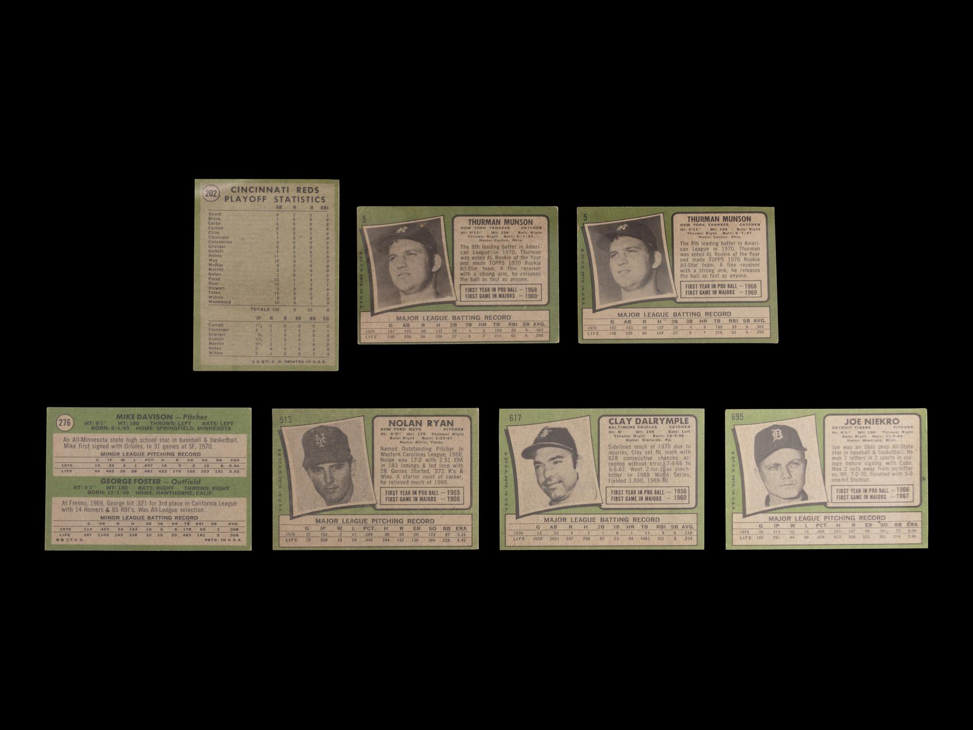 A Group of 28 1971 Topps Baseball Cards Featuring Multiple Hall of Famers and Notables (Including Roberto Clemente and Reggie Jackson),