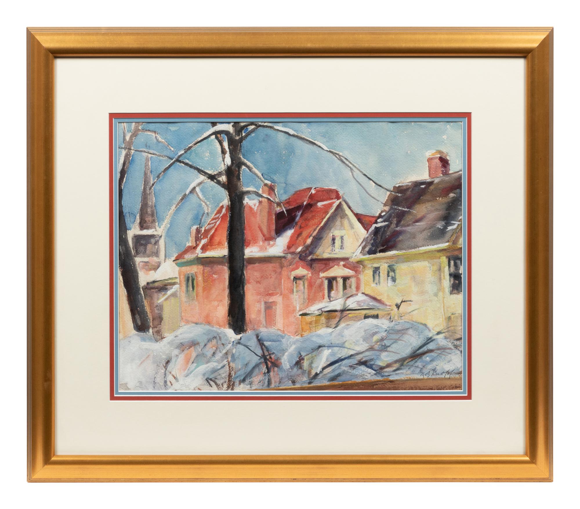 Houses in Winter from Clay Avenue in Jacksonville