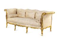 A Louis XV Style Giltwood Sofa
