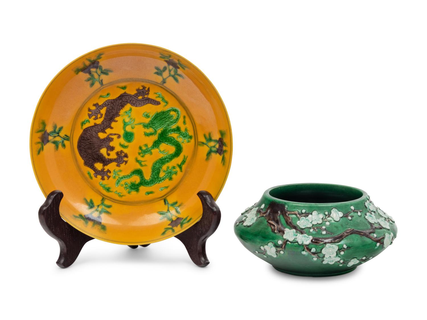 Two Chinese Porcelain Articles