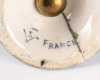 A Sevres Style Gilt Metal Mounted Porcelain Covered Urn