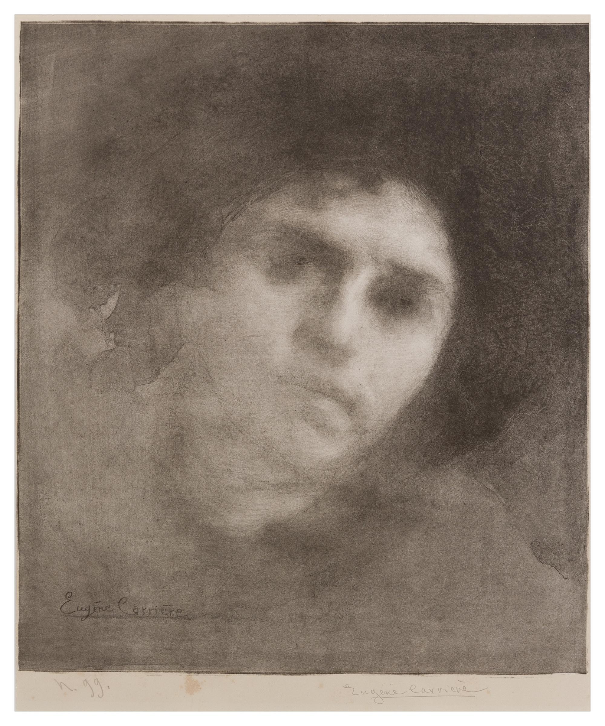 Eugene Carriere, (French, 1840-1906), Madame Eugene Carriere, 1893