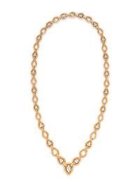 DAVID WEBB, YELLOW GOLD, PLATINUM AND DIAMOND CONVERTIBLE NECKLACE/BRACELETS