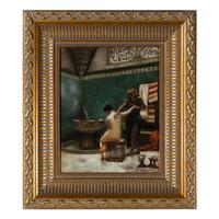 P. Bouvier (19th/20th Century) — Attendant Bathing A Lady